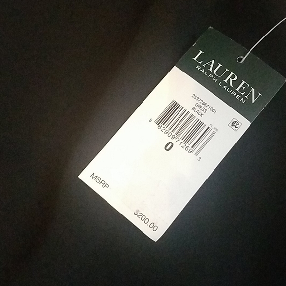 Lauren Ralph Lauren black sleeveless fringe dress - Picture 5 of 7